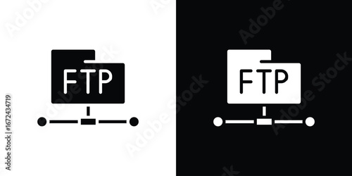 FTP icon vector Graphic Designs. Suitable for use on web apps,