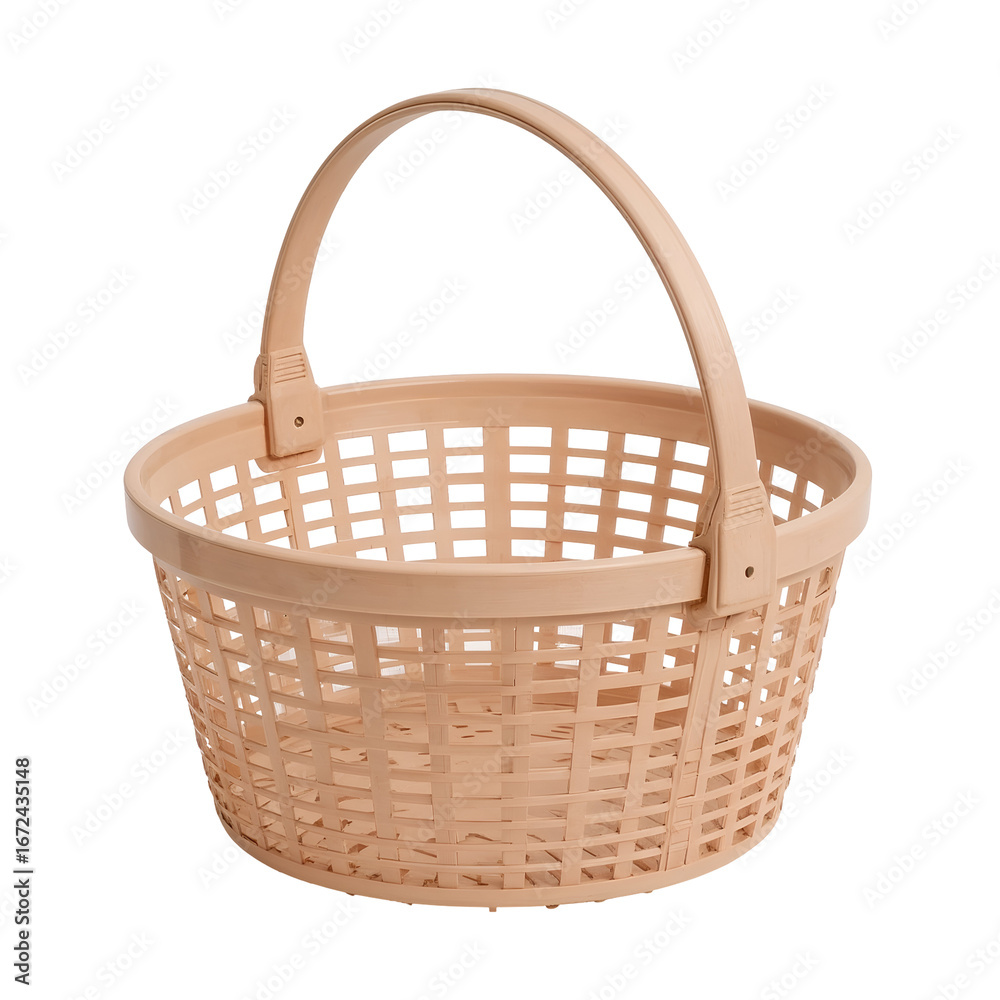 Fototapeta premium empty basket isolated on white