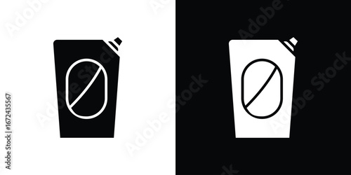 Doy pack pouch icon vector Graphic Designs. Suitable for use on web apps,