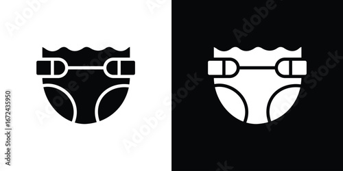 diaper icon vector Graphic Designs. Suitable for use on web apps,
