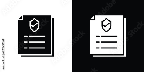 Contract coverage icon vector Graphic Designs. Suitable for use on web apps,