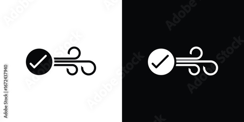 Clean Air icon vector Graphic Designs. Suitable for use on web apps,