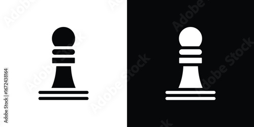 Chess pawn icon vector Graphic Designs. Suitable for use on web apps,