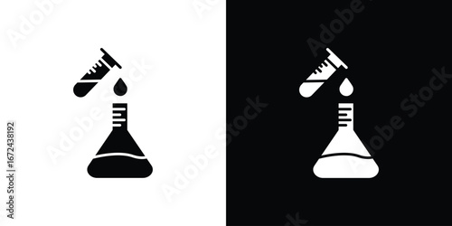 Chemical test icon vector Graphic Designs. Suitable for use on web apps,