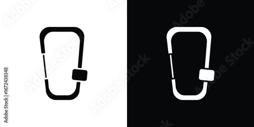 Carabiner icon vector Graphic Designs. Suitable for use on web apps,