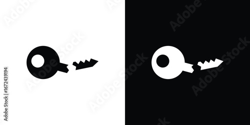 Broken key icon vector Graphic Designs. Suitable for use on web apps,