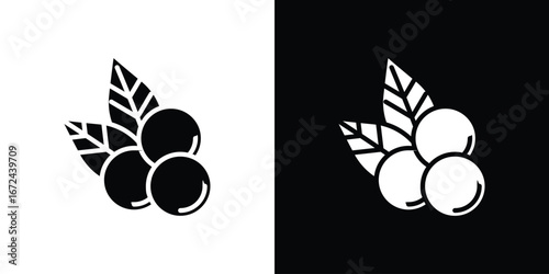 Blueberry icon vector Graphic Designs. Suitable for use on web apps,