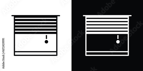 Blinds icon vector Graphic Designs. Suitable for use on web apps,