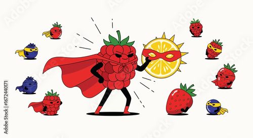 Berry And Citrus Superheroes Battle To Save Fruity Friends From The Unseen Danger