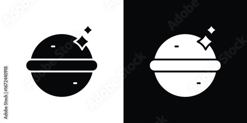 Bath salts bomb icon vector Graphic Designs. Suitable for use on web apps,