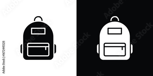 Backpack icon vector Graphic Designs. Suitable for use on web apps,