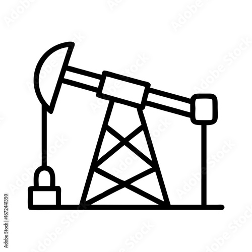 Ölpumpe Ölraffinerie Symbol 