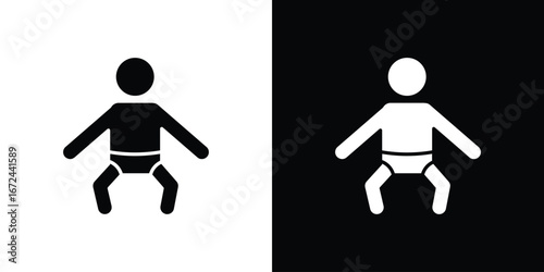 Baby icon vector Graphic Designs. Suitable for use on web apps,