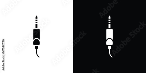 Audio jack icon vector Graphic Designs. Suitable for use on web apps,
