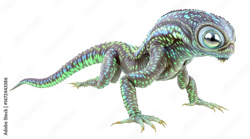 Fototapeta premium Bioluminescent Alien Creature