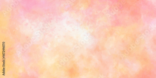 Abstract colorful watercolor texture on aged parchment paper with a dirty, vintage art design