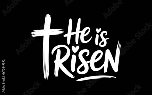 He is Risen Jesus Easter Sign svg t-shirt quotes design
