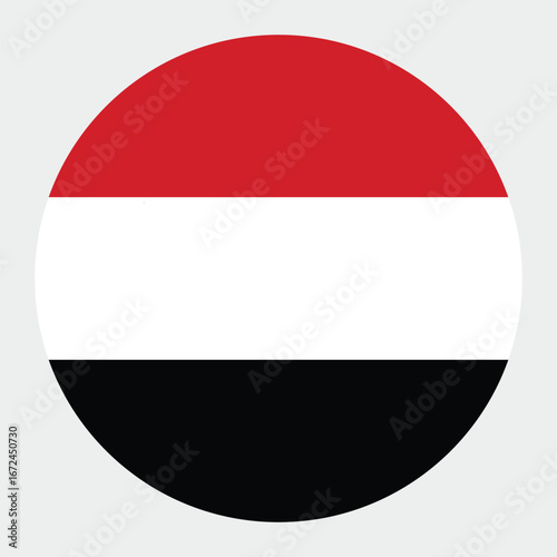 Yemen National Flag Circular Icon on grey Background vector and illustration Free Download Yemen National Flag Circular Icon on grey Background vector and illustration - GFXLoad