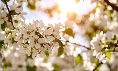 Beautiful spring blossoms closeup