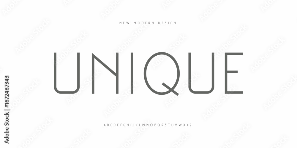 Fototapeta premium Minimal luxury font alphabet logo. Typography sport, simple, technology, fashion, digital, future creative logo font. vector illustration