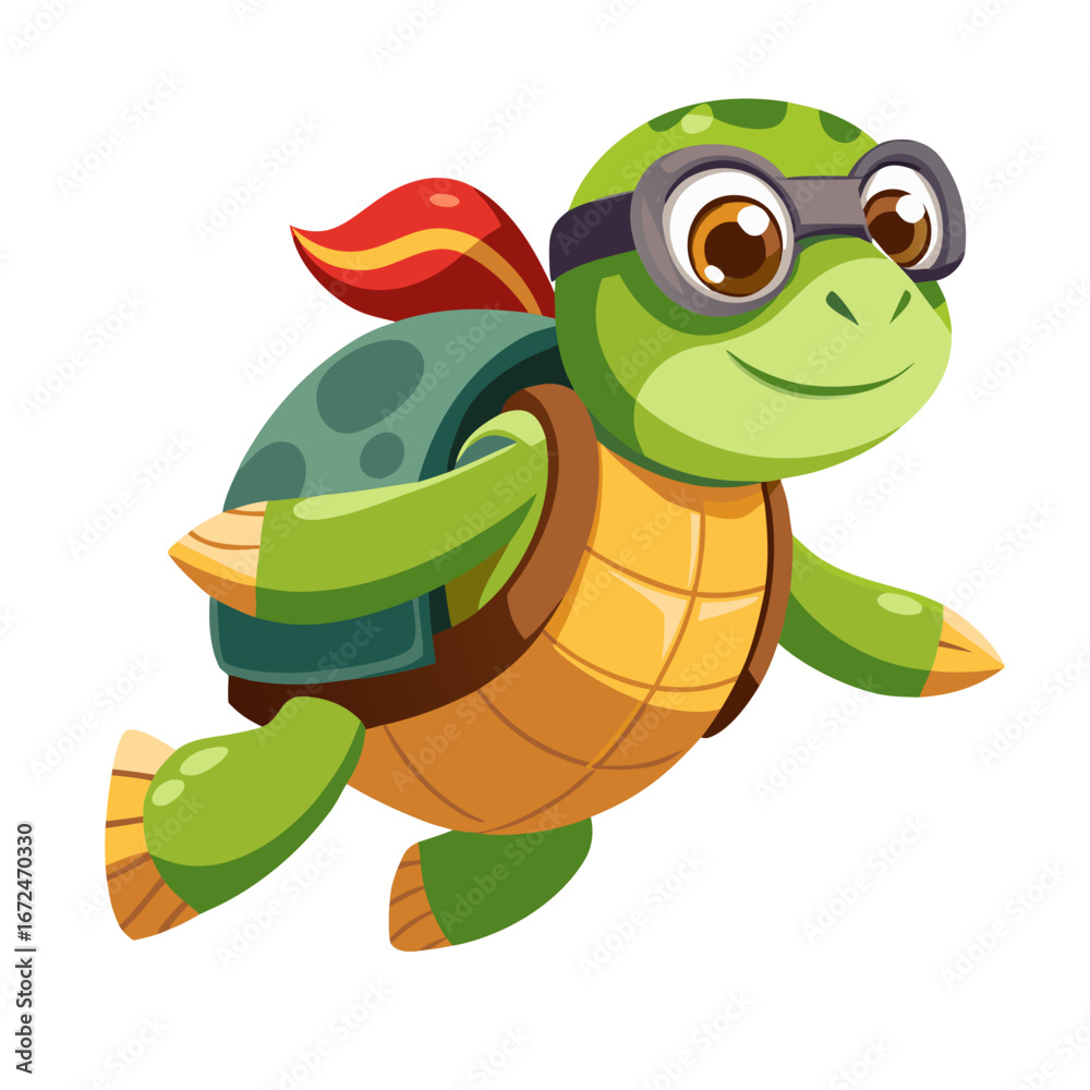 Fototapeta premium Funny Cartoon Penguin DJ 