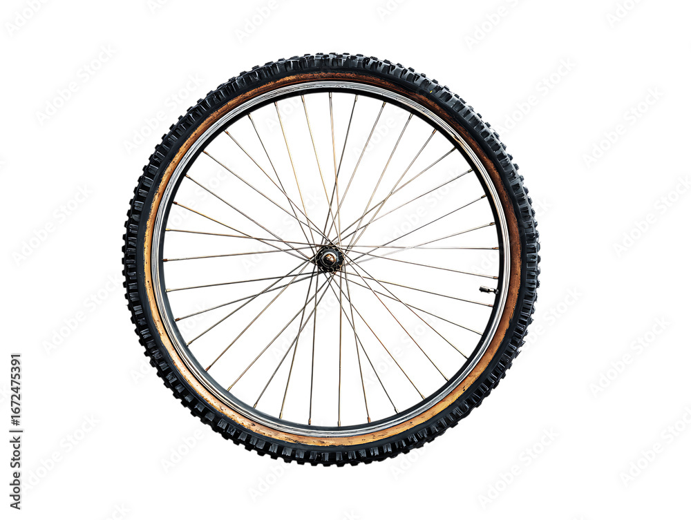Fototapeta premium Bicycle tire with strong grip tread