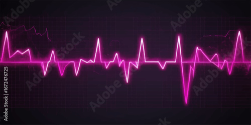 The steady pulse of a cardiogram wave on a hospital monitor illustrates the vital beat of a healthy heart