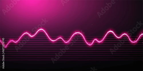 The red pulse of a medical monitor shows a cardiogram wave on an abstract background