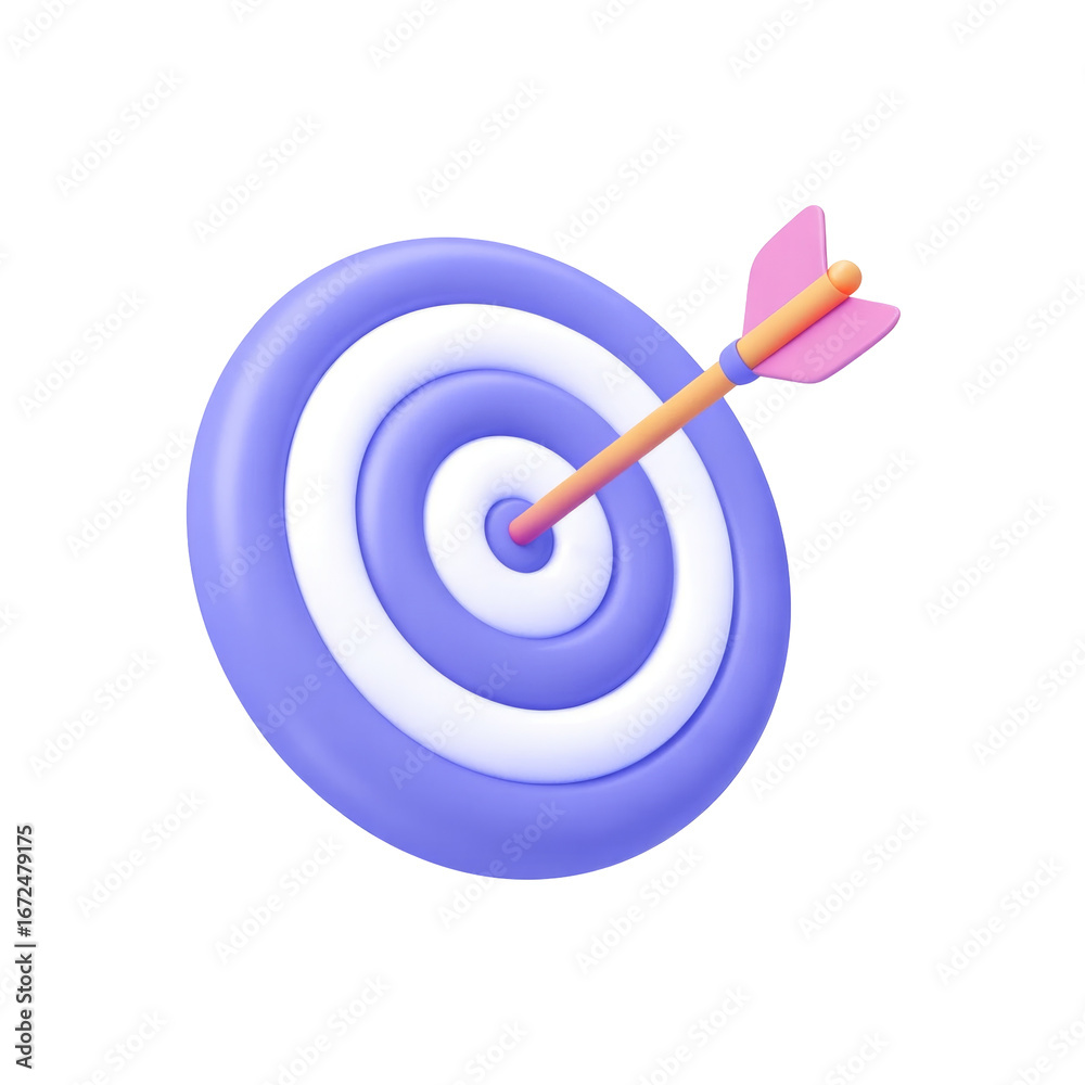 3d dart and target icon symbolizing precision and accuracy in achieving strategic business goals 3d dart and target icon symbolizing precision and accuracy in achieving strategic business goals