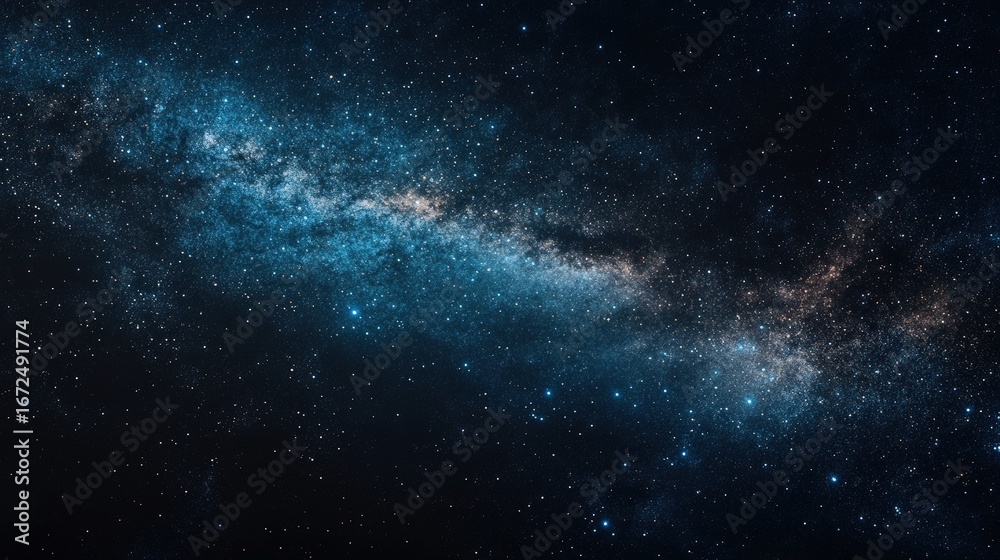Fototapeta premium A vast expanse of the starry night sky.