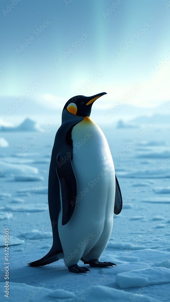 Fototapeta premium penguin in antarctica