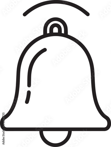 Notification Bell Minimal Line Icon