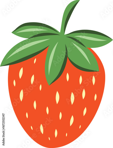 Hand drawn vector illustration of strawberry