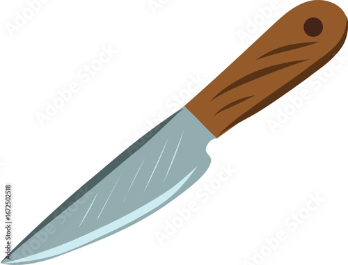 Hand drawn vector illustration of knife