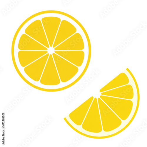 Fresh, vibrant lemon slices for healthy eating, culinary designs, and refreshing drinks