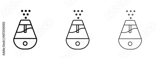 Humidifier icon in outline stroke style symbol.