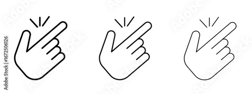 Easy icon in outline stroke style symbol.