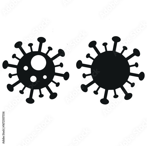  Covid Virus Isolated Vector Illustration