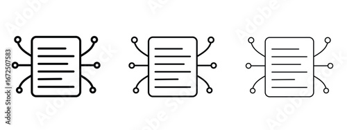 Compile icon in outline stroke style symbol.