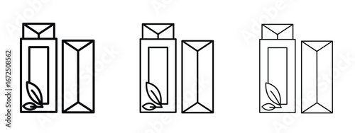 Chew gum icon in outline stroke style symbol.