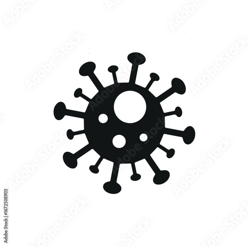  Covid Virus Isolated Vector Illustration