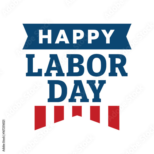 Celebrating Labor Day A Patriotic Display of American Pride and Worker Appreciation in Bold Colors