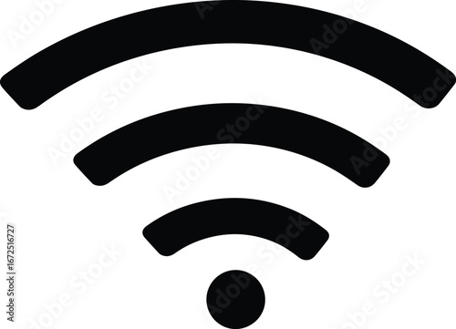 Wi-Fi icon, wireless network wi-fi vector icon, offline Wi-Fi icon vector symbol sign