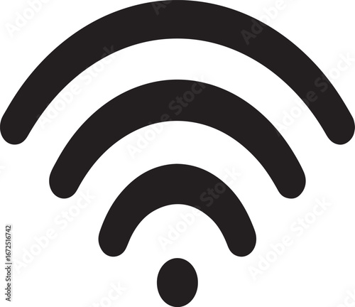 Wi-Fi icon, wireless network wi-fi vector icon, offline Wi-Fi icon vector symbol sign