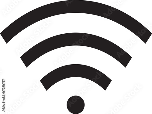Wi-Fi icon, wireless network wi-fi vector icon, offline Wi-Fi icon vector symbol sign