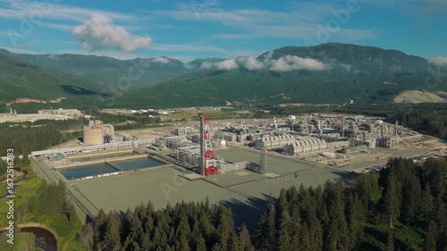 An overview of the site of a natural gas processing plant in British Columbia, Part 1