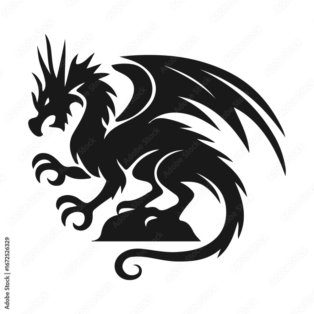 Naklejka premium Dragons SVG