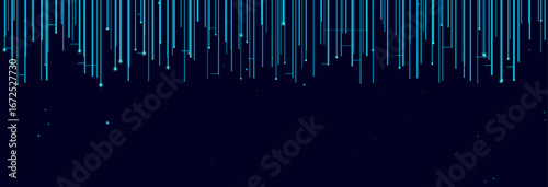 Futuristic digital lines: modern vector tech background design in blue.