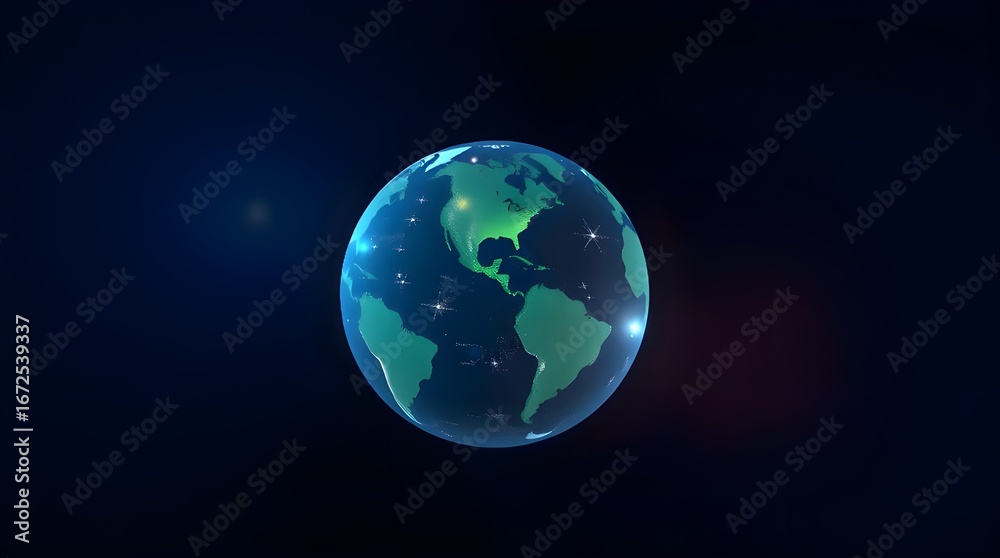 Fototapeta premium earth in space