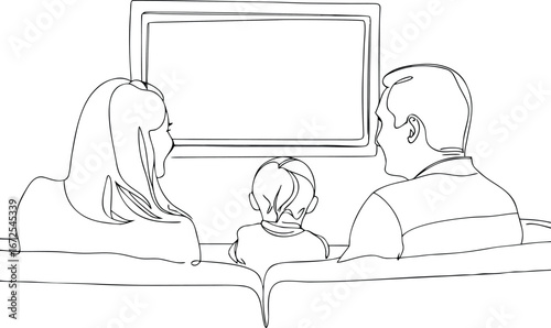 Funny cartoon illustration of a young woman reading a book in bed with people